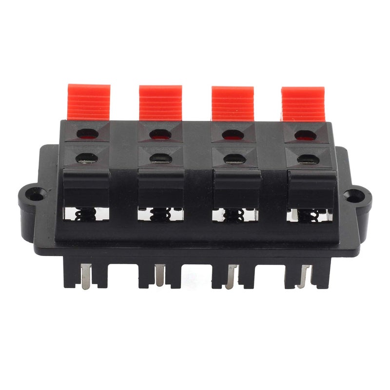 Tegg 5 PCS 8 Position 2 Row Push Release Connector Plate Stereo Speaker Terminal Strip Block - Image 4